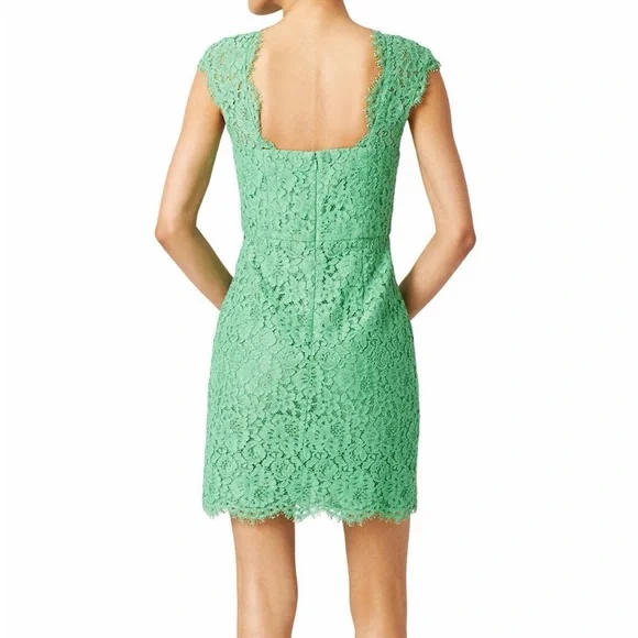 Shoshanna Crimson Lace Mini Dress - Picture 3 of 5